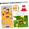 CHICAMPERA 24pcs Boy Girl Traffic Cones Roadblock Educational Plaything for Boy Girl Includes Red Orange Cones Yellow Safety Barrels for Teaching Traffic Awareness and Simulation Play view 4