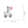 Vaguelly 1pc Cartoon Animal Pulling Cart Toy for Boys and Girls Boy Girl Drag Toy Smooth Edges for Showers Birthdays and Christmas view 2