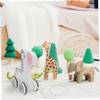 Vaguelly 1pc Cartoon Animal Pulling Cart Toy for Boys and Girls Boy Girl Drag Toy Smooth Edges for Showers Birthdays and Christmas view 4