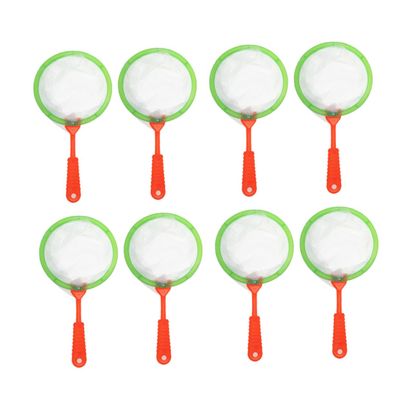 LIOOBO 10PCS Simulated Net Bag Toy Set for Kids Mini Fishing Nets Telescopic Handle for Nature Exploration Random Color