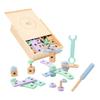 HONMEET 1set Wooden Tool Box for Boys and Girls Early Educational Construction Playset Promotes Hand-Eye Coordination Creativity and Cognitive Development Safe Wooden Materials view 1