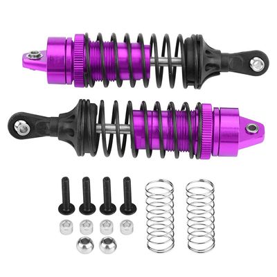 RC Aluminium Alloy Front Shock Absorber Upgrade for Traxxax Slash 4x4 RC Car (SLA023P purple with 1.3MM diameter spring 2P)