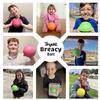 Tryeht Self Inflating Ball 5", Rubber New Feel Breacy Ball, Hi Bouncy, Never Need Pump, Neon Yellow, Playground, Handball, Dodgeballs, Picnic and School Play in and Outdoor (2 Pack) view 3
