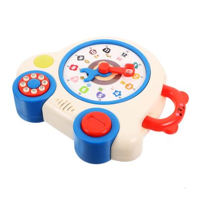 Abaodam Interactive Learning Clock for Safe Lightweight Educational Plaything for Recognition Color and Cognition for Parent Interaction