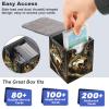 GYSYZJDH Premium MTG Deck Box Holds 120+ Sleeved Cards, PU Leather Magnetic TCG Card Deck Box for MTG, Commander, and More, Fierce Wolf view 4
