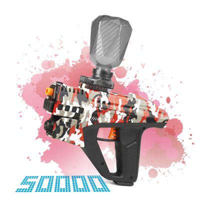 Gel Blaster Digital Screen Electric 3 Mode High Speed 160+ Fps Splatter Ball Rechargeable 70 Ft Splat Ball Toy - Outdoor Shooting Game Ages 14+(Camouflage Red)