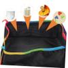 Yardwe Universal Stroller Bottom Organizer Bag Cup Holder Baby Stroller Storage Basket for Milk Bottles and Diapers Sturdy Waterproof Fabric for Easy Access for Parents Go view 4