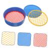 VOSAREA 3sets Plastic Soil Sieve Set Mesh Sieve for Gardening Garden Tool Set Fine Mesh Sifting Pan view 4