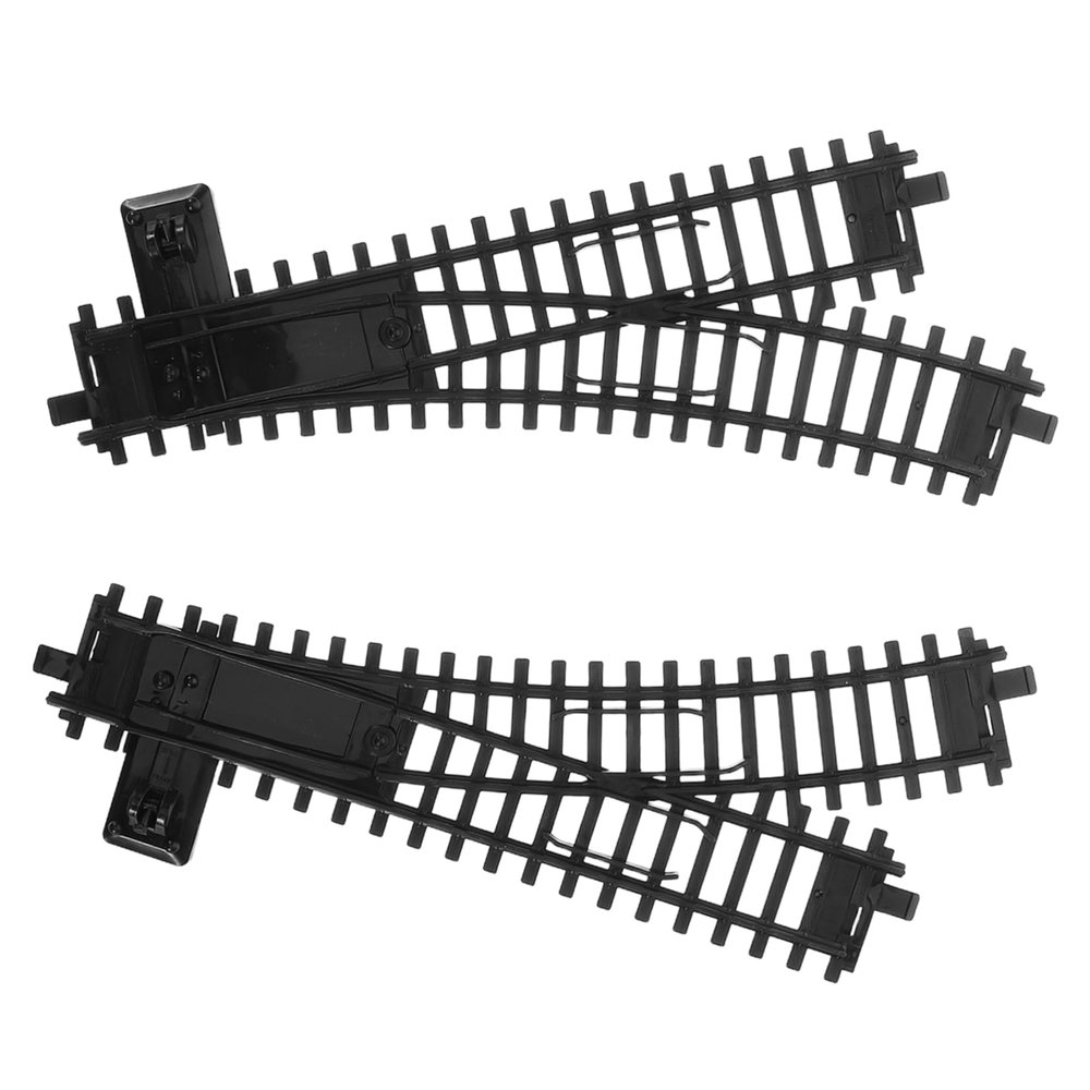 BCOATH 2pcs Train Track Accessories for Boy Girl Unique Toy for Creative Playtime Flexible Assembly Family Interaction Compatible All Major Train