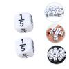 Abaodam 20pcs Fraction Dice for Math Teaching Lightweight Educational Dice Game Props Portable Rounded Corner Design for Classroom Activities view 3