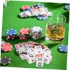 BESPORTBLE 15pcs Spain Poker Dices Acrylic Poker Dices Game Chips Party Supplies Gaming Dice Fun Birthday Games view 4