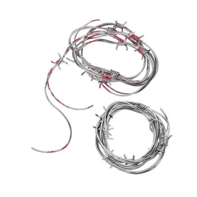 Abaodam 2pcs Halloween Barbed Wire Prank Props Gothic Decoration for Haunted House and Party Spooky Fences Decor for Halloween Events Realistic Interactive Design