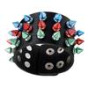 CATIEBYE 1pc Grunge Studded Bracelet Rivets Wristband Bangle Decor Punk Bracelet view 1