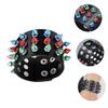 CATIEBYE 1pc Grunge Studded Bracelet Rivets Wristband Bangle Decor Punk Bracelet view 4