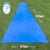 Make-A-Slide. Giant Blue Plastic Water Slides for Adults - 100, 75, 50 Feet Long Heavy-Duty Slip and Slides Water Tarps (75 Foot Slide) view 3