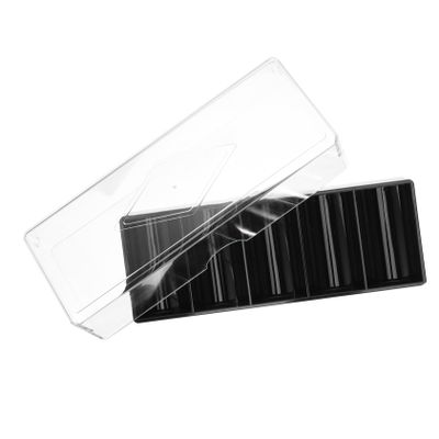 Hohopeti Transparent Poker Chip Holder Multi Function Acrylic Case for Chips Portable Design for Home Storage and Easy Access Poker Game Organizer for Tidy Spaces