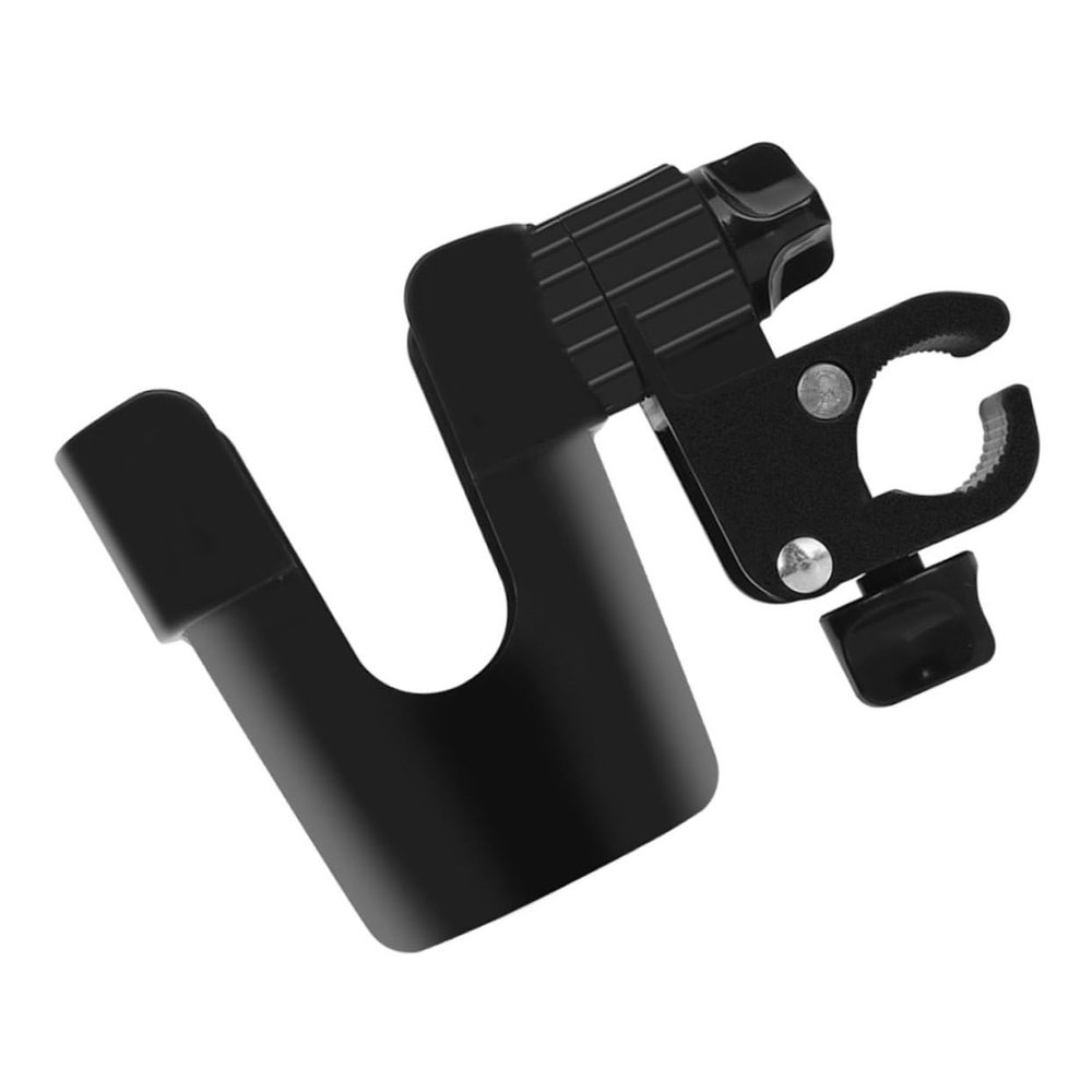 Beatifufu Stroller Milk Bottle Holder with Clamp Rotatable Design for Easy Access Fits Bottles Cups for Bicycles Scooters and Shopping Carts
