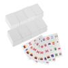 BESTonZON 65pcs National Flag Mahjong Stickers Travel Stickers for School Themes and Parties Educational Game for Home School Journals and Decor view 1