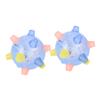 ERINGOGO 2Pcs Light Up Music Jumping Ball Flashing Bouncing Ball for Dynamic Dance Bounce Fun for Parties Light Blue view 1