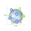 ERINGOGO 2Pcs Light Up Music Jumping Ball Flashing Bouncing Ball for Dynamic Dance Bounce Fun for Parties Light Blue view 2