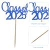 DOITOOL 10pcs 2025 Graduation Cake Topper Party Decoration Easy Insert Congrats Centerpieces for Graduation Ceremony Kindergarten Celebration Supplies view 3