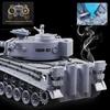 German Tiger I Tank, 1/18 RTR RC Armored Fighting Vehicle, Airsoft BB Battle Water Bomb Shot, Smoke Sound Light Recoil, 2.4Ghz Vibration Controller, WWII Military Model Panzer Classic Collection view 3