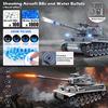 German Tiger I Tank, 1/18 RTR RC Armored Fighting Vehicle, Airsoft BB Battle Water Bomb Shot, Smoke Sound Light Recoil, 2.4Ghz Vibration Controller, WWII Military Model Panzer Classic Collection view 4