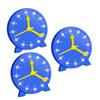 CORHAD 3pcs Educational Clock for Boys and Girls Learn to Read Desktop Clock Aids Toy for Boys and Girls view 1