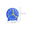 CORHAD 3pcs Educational Clock for Boys and Girls Learn to Read Desktop Clock Aids Toy for Boys and Girls view 2