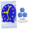 CORHAD 3pcs Educational Clock for Boys and Girls Learn to Read Desktop Clock Aids Toy for Boys and Girls view 3