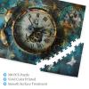 Cafemira Wooden Jigsaw Puzzle for Adults 500 Pcs,Imaginary Clocks,Every Piece is Unique,Relieve Stress and Enjoy The Fun of Solving,Exercise Your Hands On Skills,Let Your Imagination Run Wild view 4