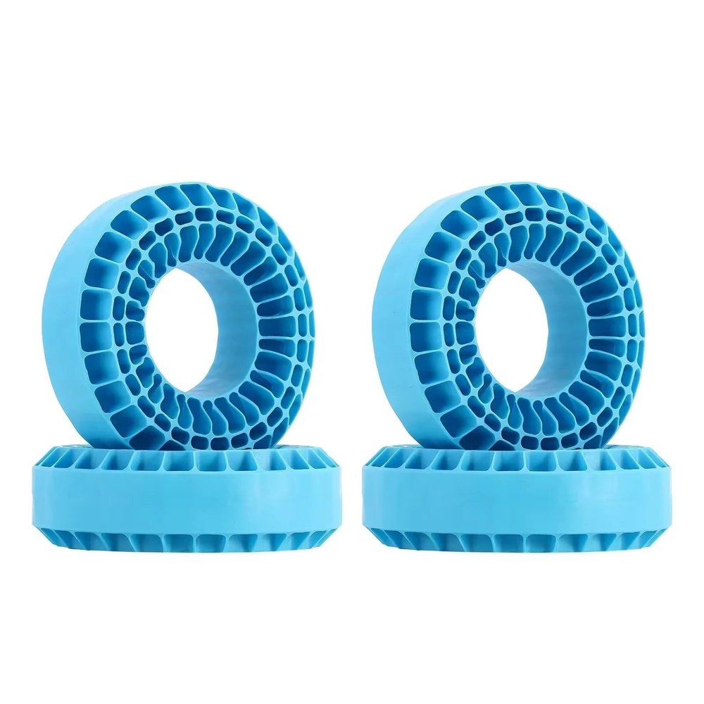 Rc Wheel Rim Tire for Silicone Rubber Insert Foam 118-122mm (4.75" OD) 1.9" Wheel Tires for 1/10 RC Crawler(Blue)