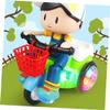 Hohopeti Stunt Tricycle for Multi Functional Ride Trike with LED Lights Easy Installation Suitable for Boys view 3