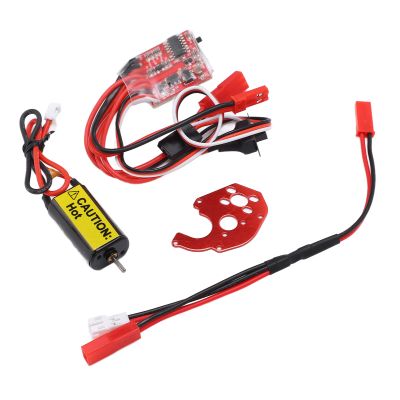 1/18 Motor and ESC Furitek SCX24, Premium Copper 66T Brushed Motor with 30A ESC for Axial SCX24 AXI90081 RC Car Upgrade Parts, Crafted with Premium Materials, Impressive