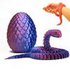 LifeBeWise 3D Printed Snake with Egg, 24 Inch Articulated 3D Printed Animals Toys, Like Movable Snake Realistic Slithering Design, Halloween Decor, Christmas Toy 2025 view 1