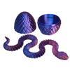 LifeBeWise 3D Printed Snake with Egg, 24 Inch Articulated 3D Printed Animals Toys, Like Movable Snake Realistic Slithering Design, Halloween Decor, Christmas Toy 2025 view 3