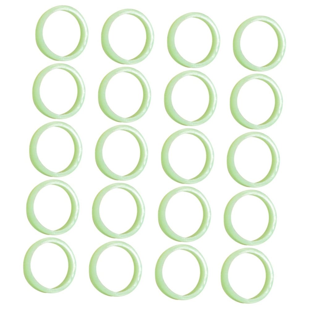 TOVINANNA 100Pcs Fluorescent Finger Rings for Parties Lightweight Luminous Decoration for Travel Daily Life Fun Glow Accessories Present for