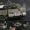 German Leopard-2 Tank, 1/18 RTR RC Armored Fighting Vehicle, Airsoft BB Battle Water Bomb Shot, Smoke Sound Light Recoil, 2.4Ghz Vibration Controller, Modern Military Model MBT Panzer Collection view 2