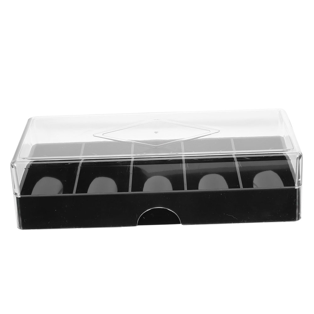 CVUTOVO Acrylic Poker Chip Holder Cover Chip Case for Easy Storage and Carrying for Home Games Parties and Professional Tournaments
