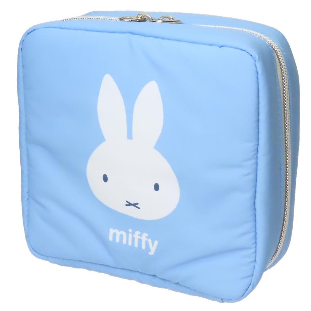 Marimo Craft DBM-2960 Large Pouch, BL Blue Dress, Miffy, W 5.9 x H 5.9 x D 2.8 inches (150 x 150 x 70 mm)
