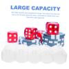 FOYTOKI Portable Poker Chip Storage Case Transparent Holder with Compartments for Easy Access and Protection for Game and Parties view 3