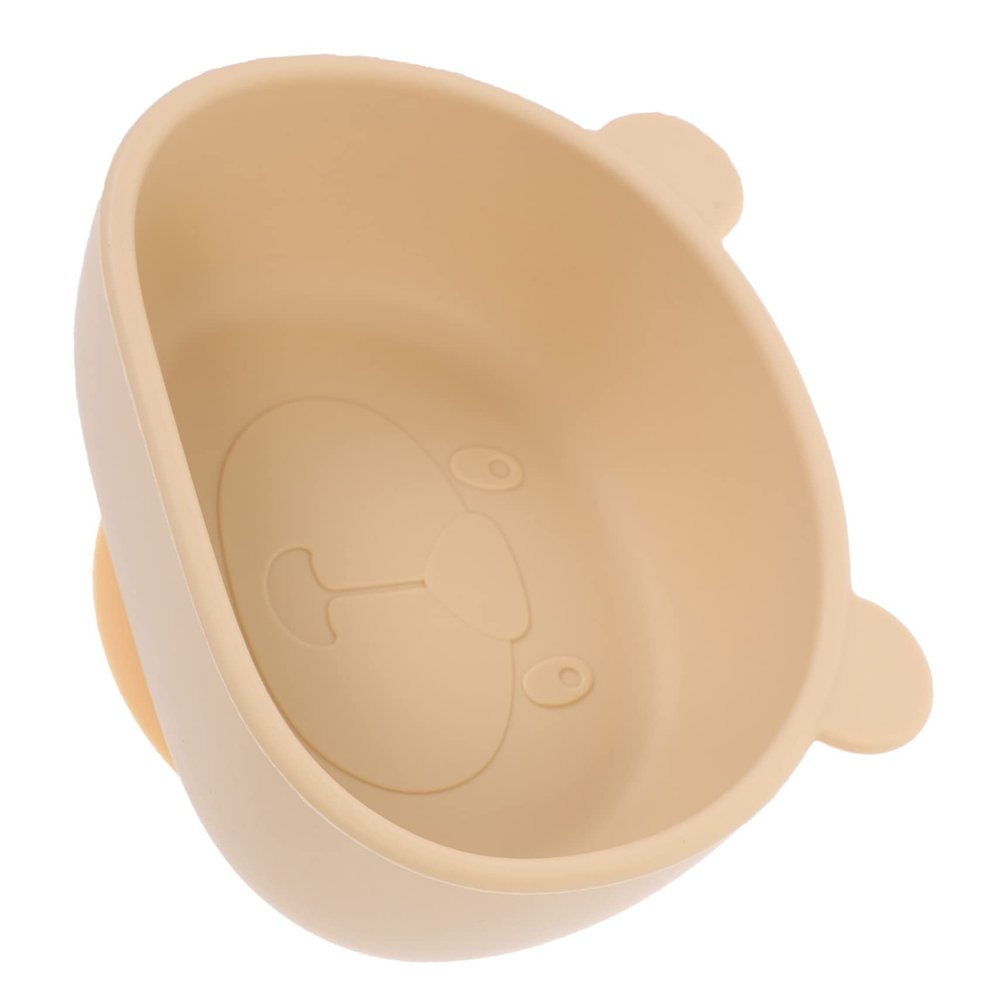 Abaodam Suction Cup Food Bowl Boy Girl Plate for Snack Silicone Boys and Girls Bowl Lid Feeding for Toddlers and