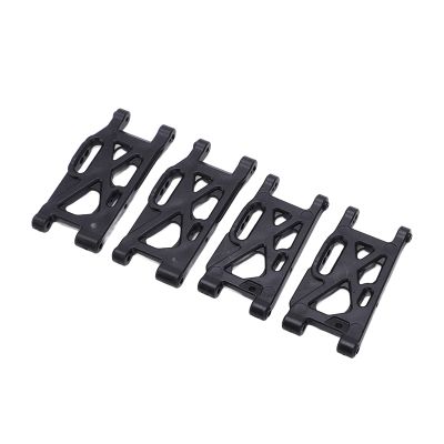Acouto 124017 4pcs RC Suspension Arm Set,Ont Rear Black Plastic Swing Arms for odels 144001 144002 124019 124018 144010, Ideal Remote Control Car Replacement Parts