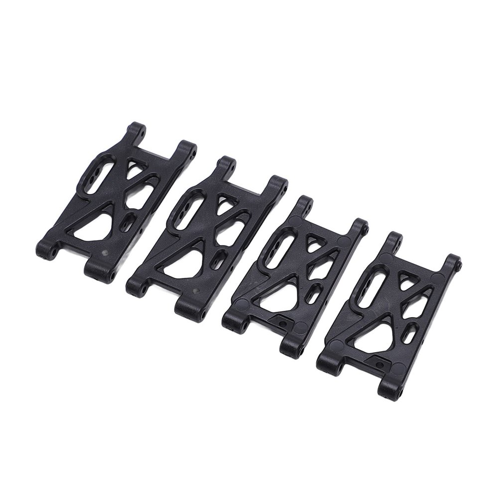 Acouto 124017 4pcs RC Suspension Arm Set,Ont Rear Black Plastic Swing Arms for odels 144001 144002 124019 124018 144010, Ideal Remote Control Car Replacement Parts