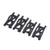 Acouto 124017 4pcs RC Suspension Arm Set,Ont Rear Black Plastic Swing Arms for odels 144001 144002 124019 124018 144010, Ideal Remote Control Car Replacement Parts view 1