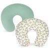 Accmor 2 Pack Muslin Nursing Pillow Covers, 100% Cotton Soft Nursing Covers for Breastfeeding Pillows, Slipcover for Baby Girls Boys Newborn view 1