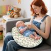 Accmor 2 Pack Muslin Nursing Pillow Covers, 100% Cotton Soft Nursing Covers for Breastfeeding Pillows, Slipcover for Baby Girls Boys Newborn view 2