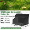 YUKGAMS Upgraded 42904 Hopper Bag Assembly, Lawn Bag Fit for agri-Fab 44" Tow Lawn Sweeper Parts, Leaf Sweeper Bag Replacement for 45-0456 & 45-0492 Lawn Sweeper view 2