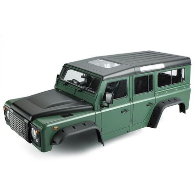 1/10 RC Car Hard Body Shell Kit-313mm Wheelbase D110 Land Rover Defender Body for Axial SCX10 90046 TRX4 CC01 Capra RC Crawler Car (313mm Army Green)