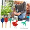 HONMEET 5pcs Boys and Girls Gardening Tools Set Boy Girl-Friendly Shovel Rake Trowel Gloves Garden Toys for Outdoor Fun for Birthday Learning Activities view 4